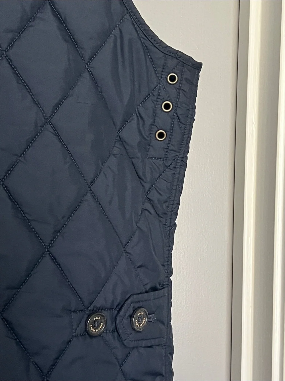 Polo by Ralph Lauren Navy Diamond-Quilted Men's Vest Size XL